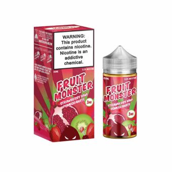 Fruit Monster - Strawberry, Kiwi & Pomegranate 100ml e-liquid vape juice