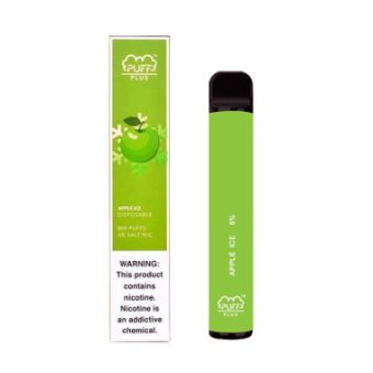 Puff Plus Disposable Vape Device apple ice