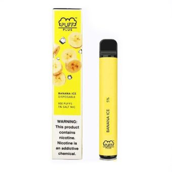 Puff Plus Disposable Vape Device Banana ice