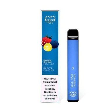 Puff Plus Disposable Vape Device blueberry raspberry lemon