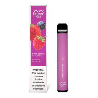 Puff Plus Disposable Vape Device mixed berries
