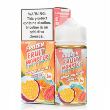 Frozen Fruit Monster - Passion Fruit, Orange and Guava Ice 100ml 3mg