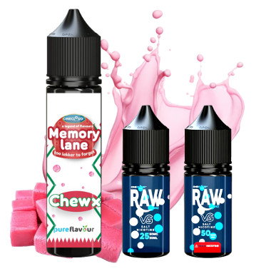 Memory Lane - Chew X 60ml LONGFILL + Nic salt shot