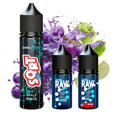 SQRT Apple Grape 60ml LONGFILL + Nic salt shot