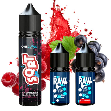 SQRT Raspberry Black 60ml LONGFILL + Nic salt shot