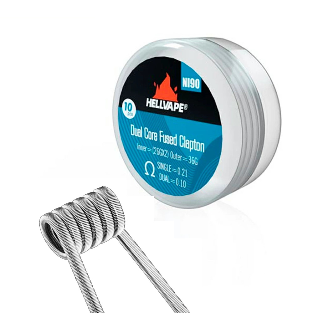 Hellvape Ni90 Dual Core Fused Clapton Coil (Per coil)